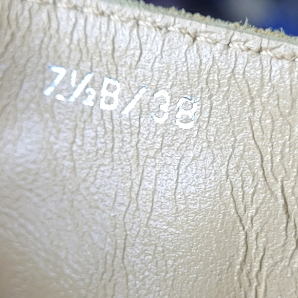 BCBGMaxAzria Leather Square Toe Boots 7.5B Vintage Y2K Zip Back - Picture 8 of 8